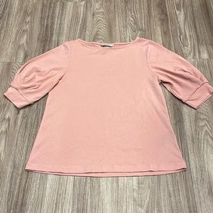 H&M pink mid-Sleeve T-shirt
